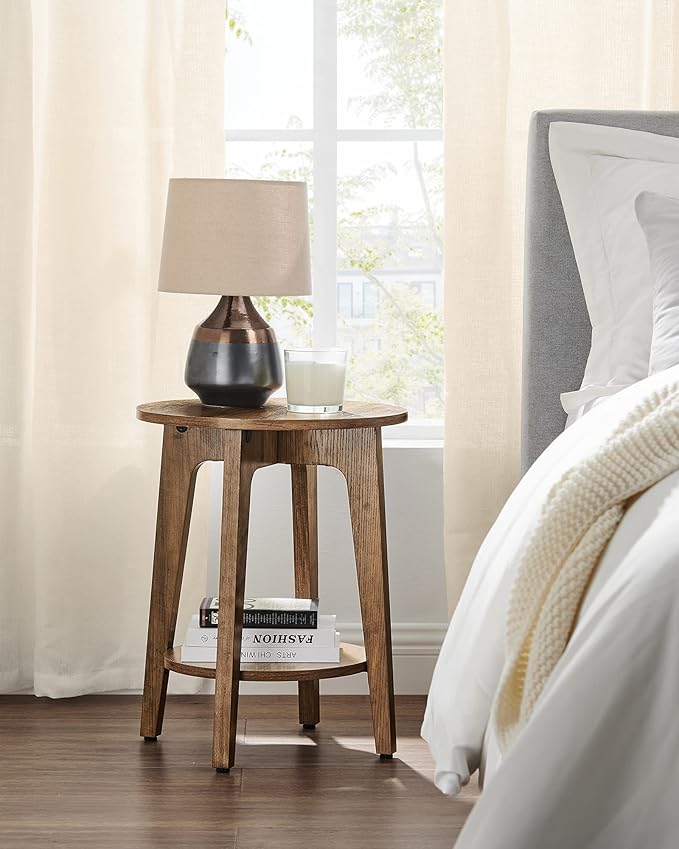 VASAGLE Side Table, Small Round End Table - Image 9