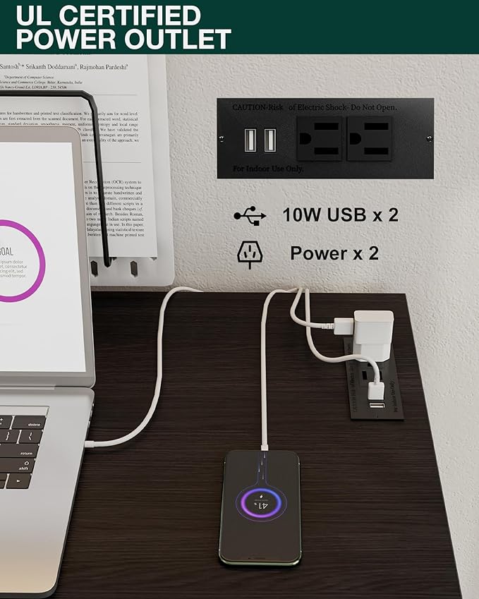 Frylr Small Folding Computer Desk – 55.1 Inch Portable Table - Image 4