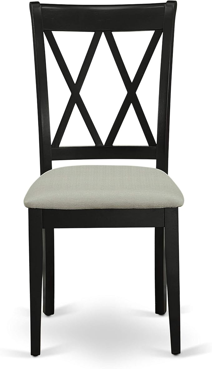 East West Furniture DUCL5-BLK-C 5 Piece Kitchen Table & Chairs Set Includes a - Image 6