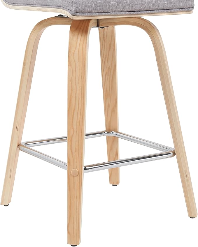 Vienna Modern Counter Height Swivel Bar Stool - Image 7