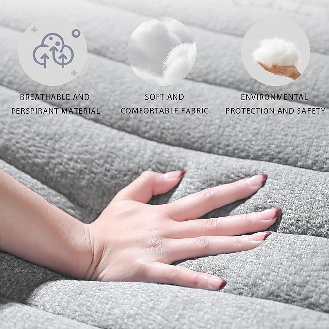 Queen Mattress 12inch in a Box, Memory Foam Hybrid Mattress - Image 6