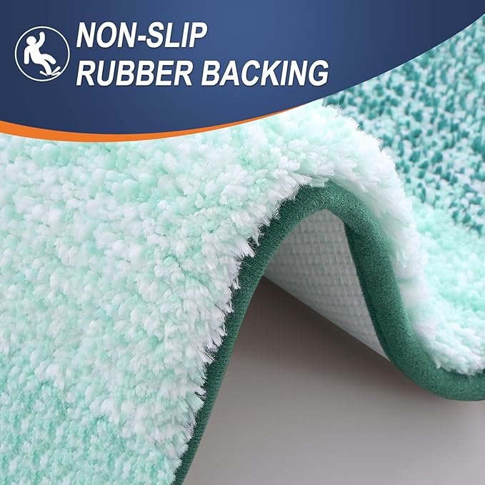 OLANLY Bathroom Runner Rugs 59x20, Extra Soft Absorbent Microfiber Bath Rugs - Image 4