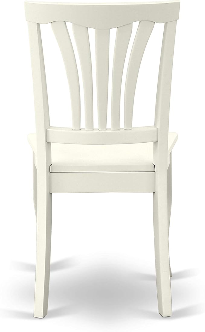 East West Furniture HLAV5-LWH-W 5 Piece Kitchen Table Set - Image 9