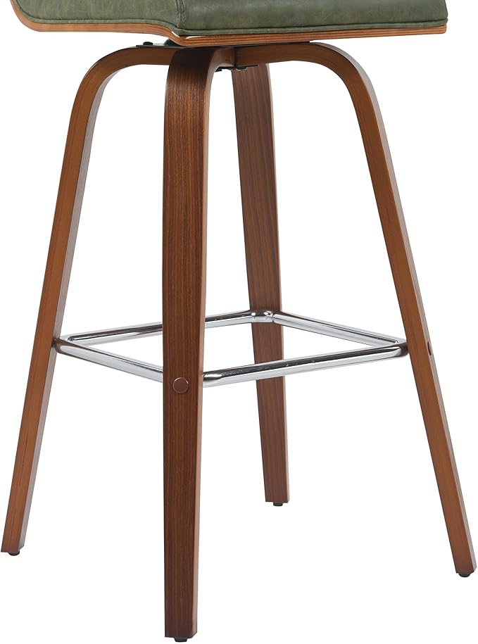 Armen Living Vienna Modern Swivel 30" Bar Height Barstool - Image 7
