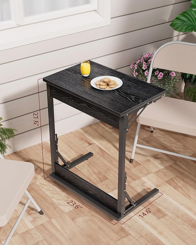 Tatub Folding TV Tray Table, Small Sofa-Side Laptop Desk - Image 7
