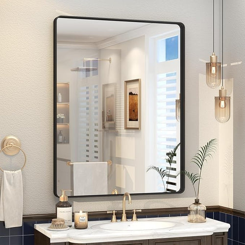 28x36 Inch Black Framed Bathroom Mirror by VANLIOBathroomMirror
