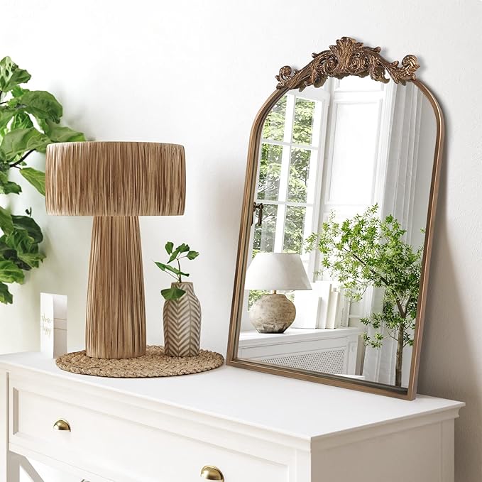Wall Mirror Window Decorative Traditional Vintage Ornate Baroque Mirrors by HQiJun