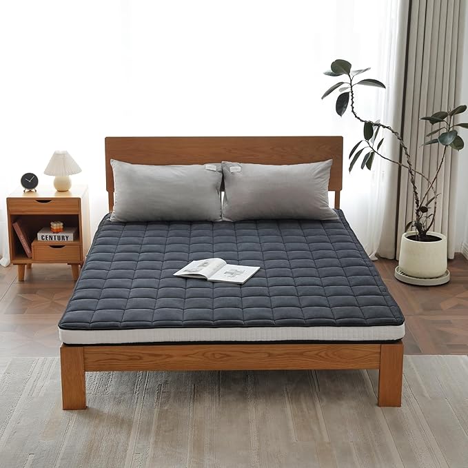 Welnow Japanese Futon Floor Mattress, Queen Size Thick Tatami Mat Portable & by LifeGetsBetterWithWelnow