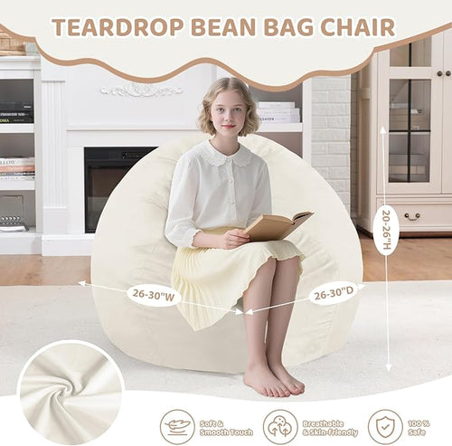 2FT Bean Bag Chair, Comfy Bean Bag Chairs - Image 2