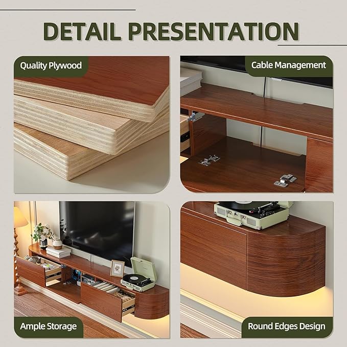 Fully Assembled Floating TV Stand - Image 7