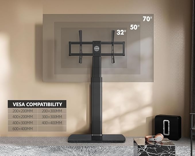 FITUEYES Floor TV Stand for Living Room, Tall Corner TV Stand Mount - Image 2