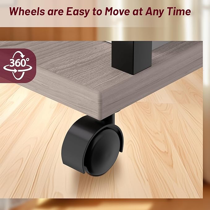 Side Table with Charging Station and Drawer, Narrow End Table with USB Ports - Image 5
