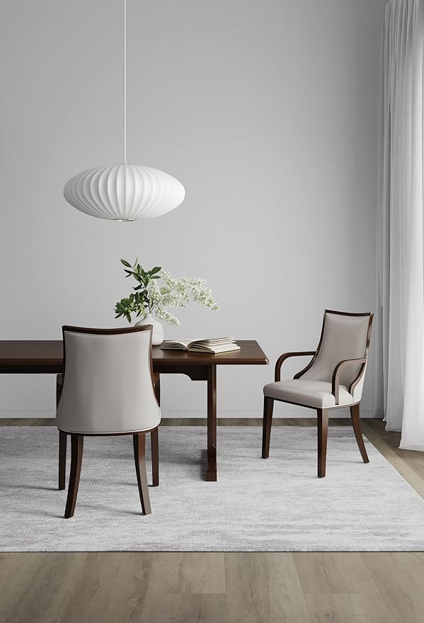 Manhattan Comfort Grand Faux Leather Dining Chairs - Image 2