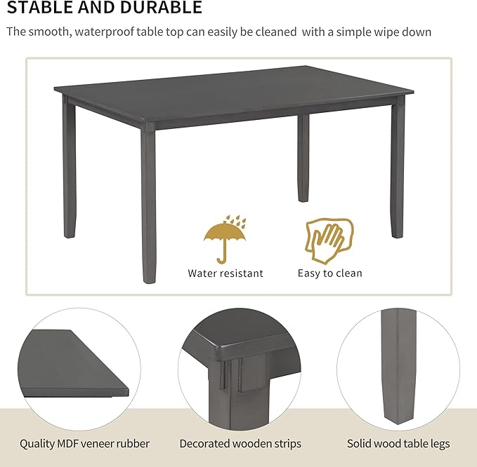 Ball & Cast 6 Piece Dining Table Set - Image 5