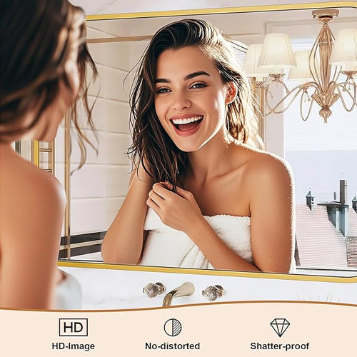 22"×30" Bathroom Mirror for Wall, Modern Bathroom Vanity Mirror - Image 2