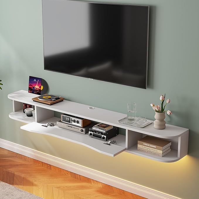 Floating TV Stand, Floating TV Console, Under TV Shelf - Image 2