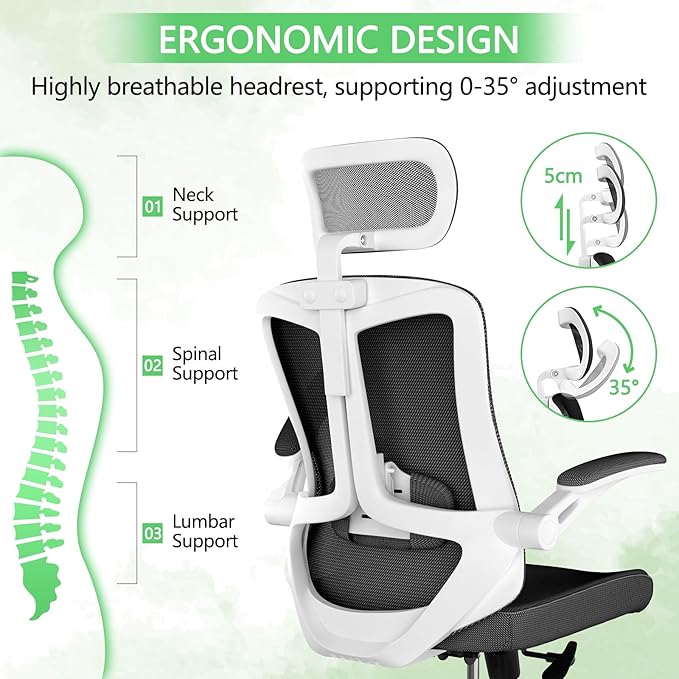 Mesh Desk Office Chairs, Compute Executive Chair - Image 5