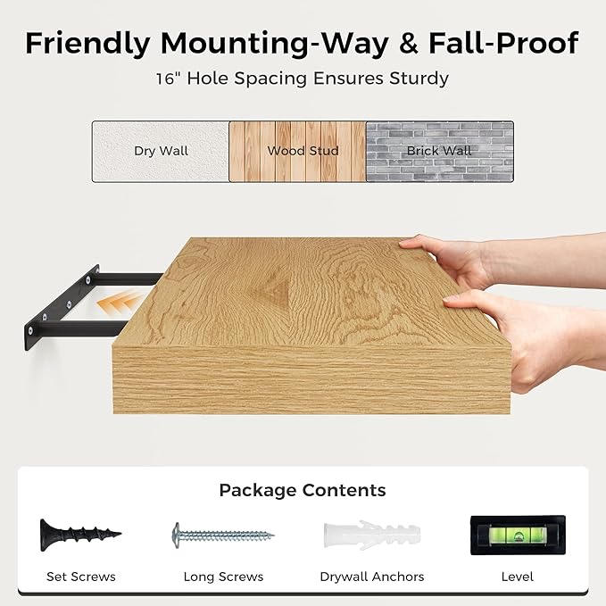 12 Inch Deep Floating Shelves, 24 x 12 Floating Shelf - Image 8
