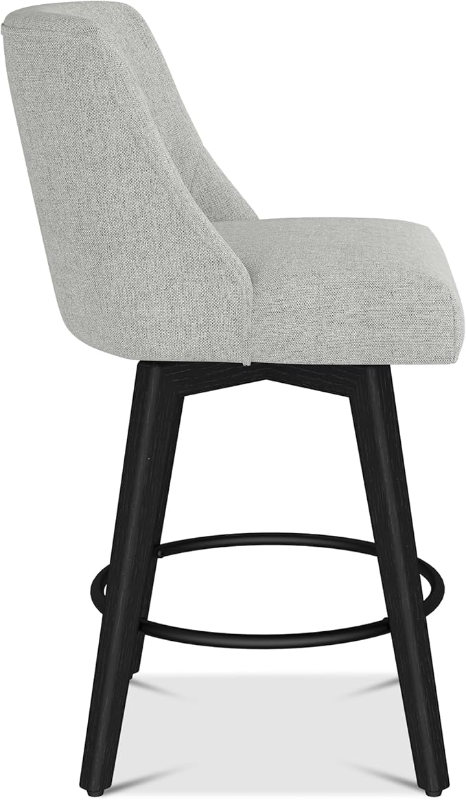 Counter Height Bar Stools Set of 2, Modern Swivel Barstools - Image 7