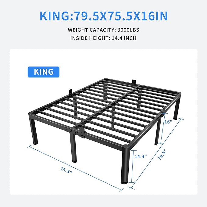 MAF 16 Inch King Size Bed Frame - Image 2