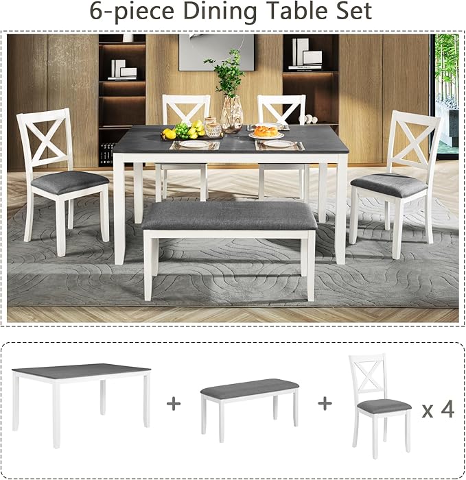 Ball & Cast 6 Piece Dining Table Set - Image 8