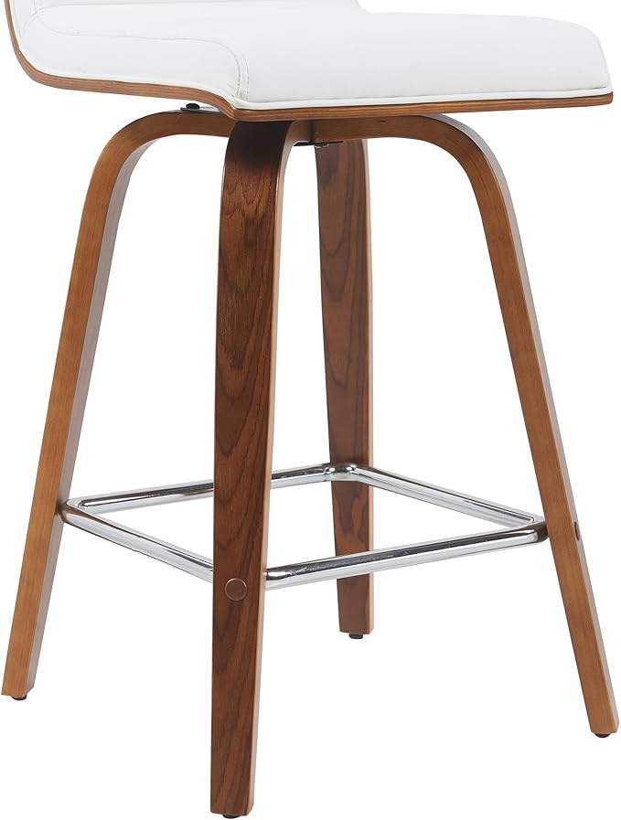 Armen Living Vienna Modern Swivel 26" Counter Height Barstool - Image 7