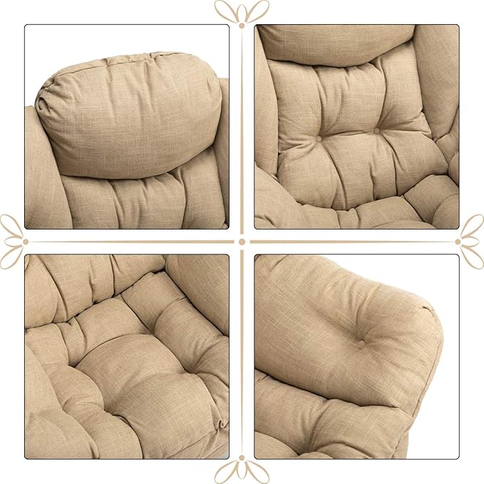 HollyHOME Fabric Lazy Chair - Image 5
