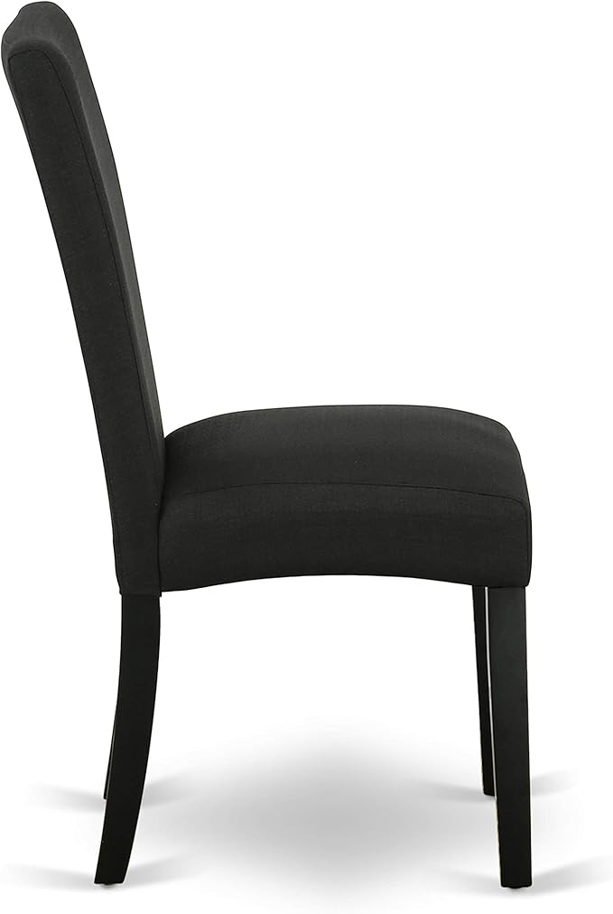 East West Furniture LGDR5-BLK-24 5 Piece Dining Set Includes a Rectangle Dining - Image 9