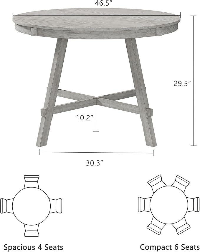 5-Piece Solid Wood Dining Table Set - Image 3