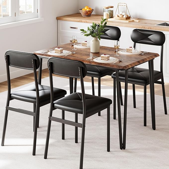 IDEALHOUSE Dining Table Set for 4, Kitchen Table by IDEALHOUSE