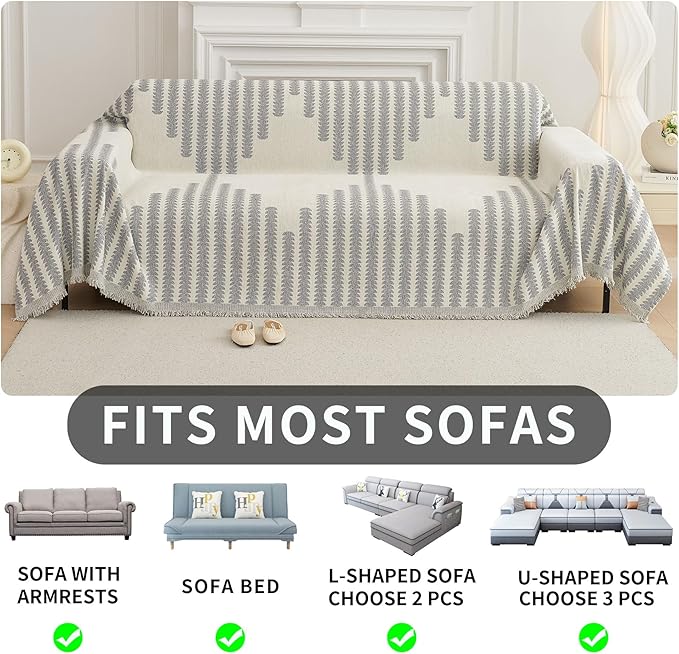 HAOMAIJIA Boho Sofa Covers Couch Covers - Image 6