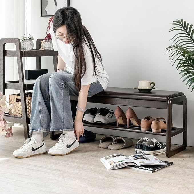 Shoe Bench, Entryway Bench - Image 3