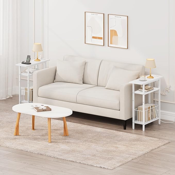 Vagusicc Narrow Side Table, Skinny Side Table - Image 7