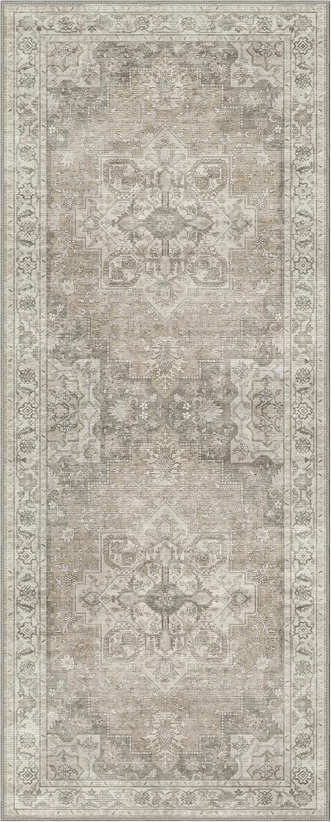 GENIMO 2x10 Runner Rugs for Hallway, Machine Washable Non Slip Vintage Rugs - Image 7