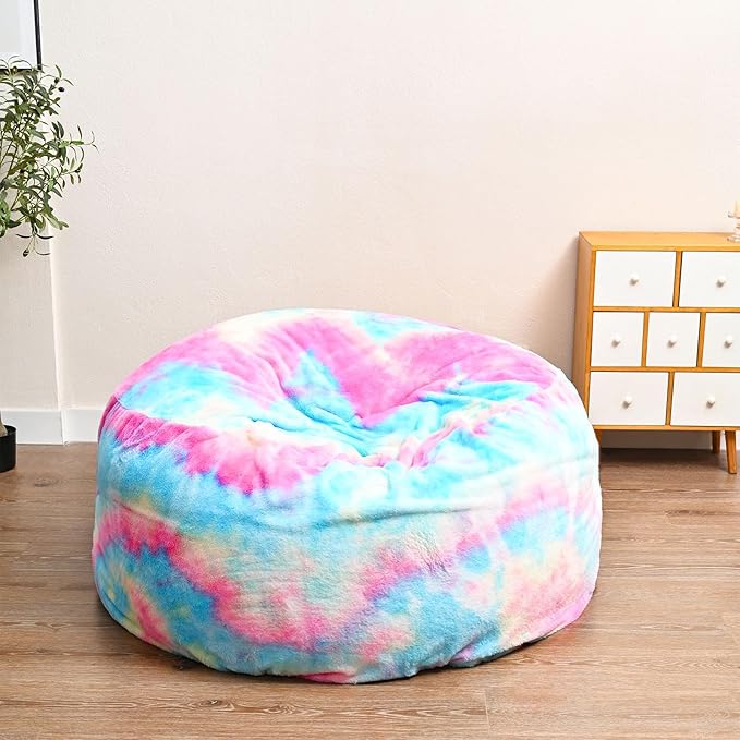 Colorful Bean Bag Chair for Adults Kids Without Filling Comfy Fluffy Giant - Image 3