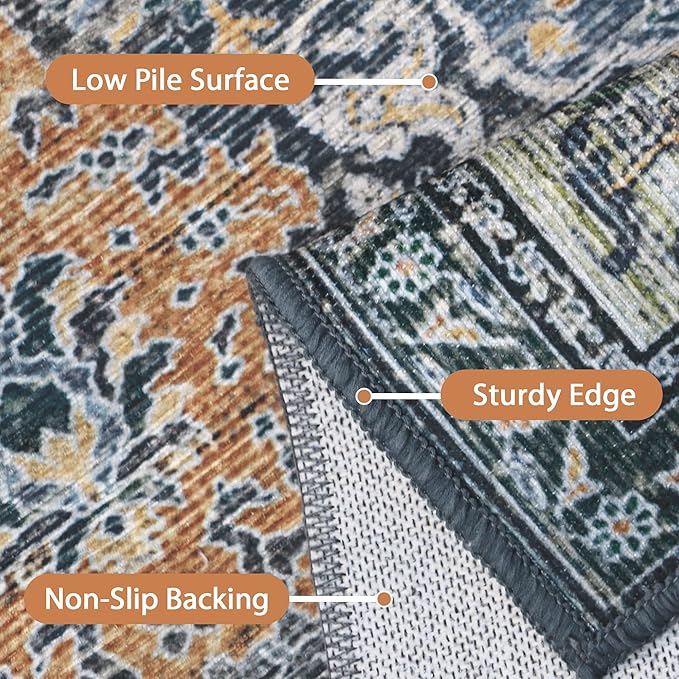 10X14 Area Rugs Machine Washable Rugs - Image 5