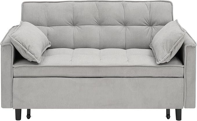 Ball & Cast Velvet Futon Sofa Couch - Image 9
