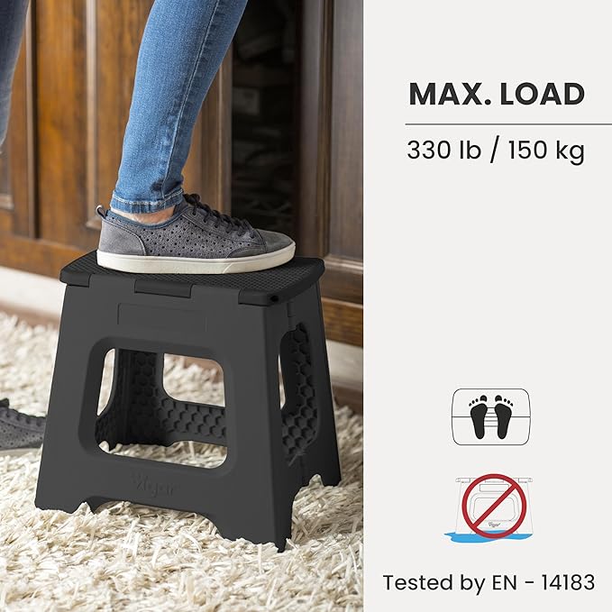 Vigar Compact Step Stool Foldable, 10-1/2-inch Step Stools - Image 5