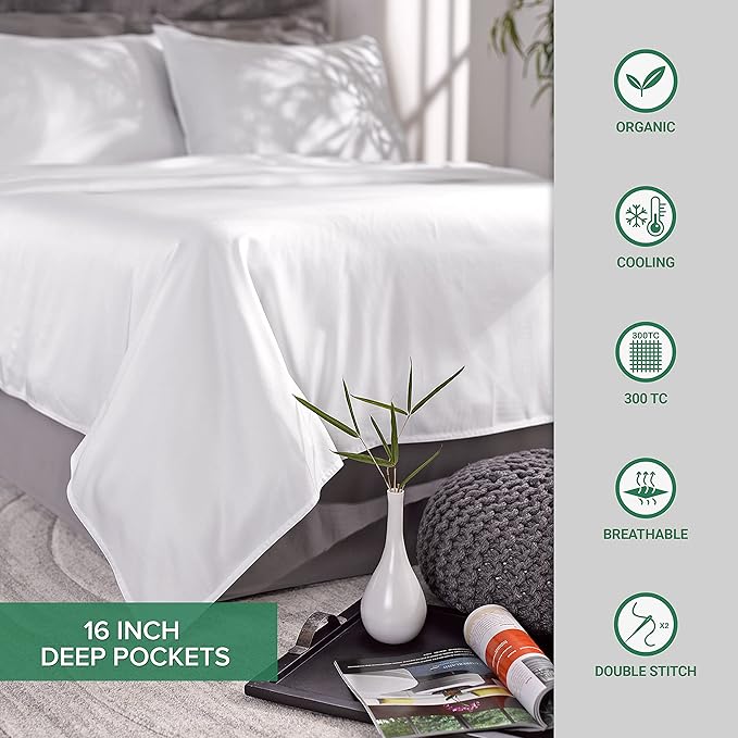Full Sheets by Pure Bamboo, Genuine 100% Organic Viscose Derived from Bamboo - Image 9