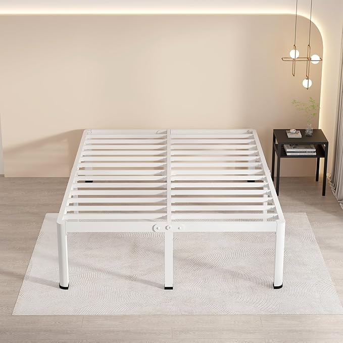 MAF 18 Inch King Size Bed Frame White - Image 7