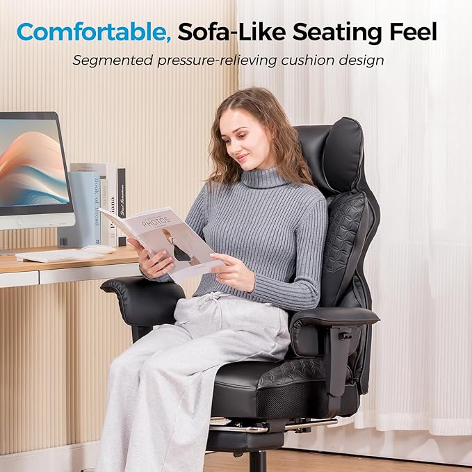 COMHOMA Big and Tall Office Chair 400LBS Wide Ergonomic Gaming Chair - Image 8