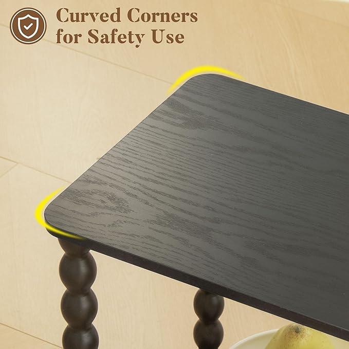 Black Side Table, Small End Table - Image 6