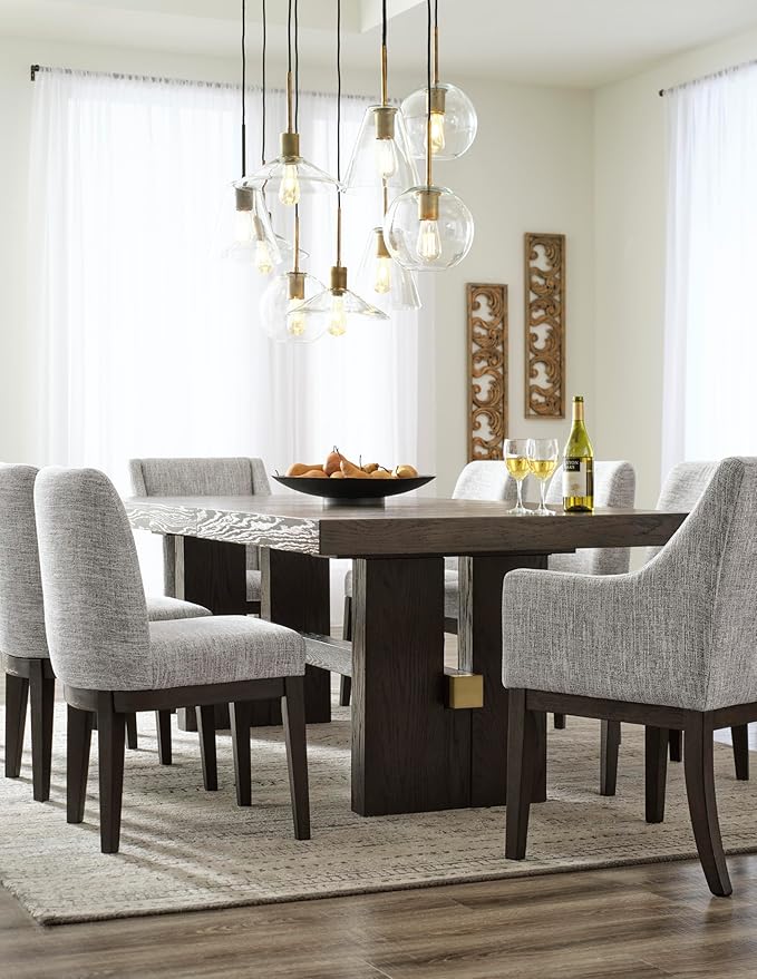 Signature Design by Ashley Burkhaus Traditional Dining Upholstered Arm Chair - Image 19