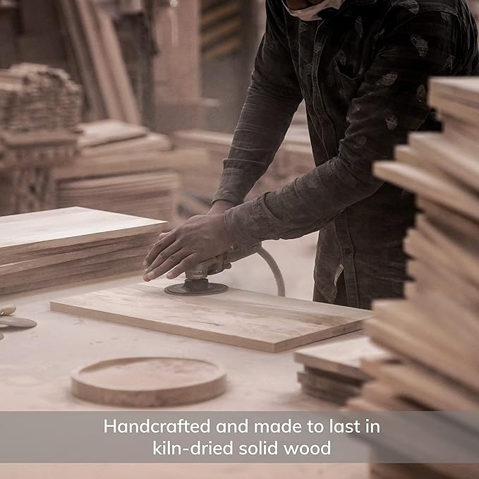 MH London Tri Pin Side Table I Handmade Natural Mango Wood, Naturally Moisture - Image 2