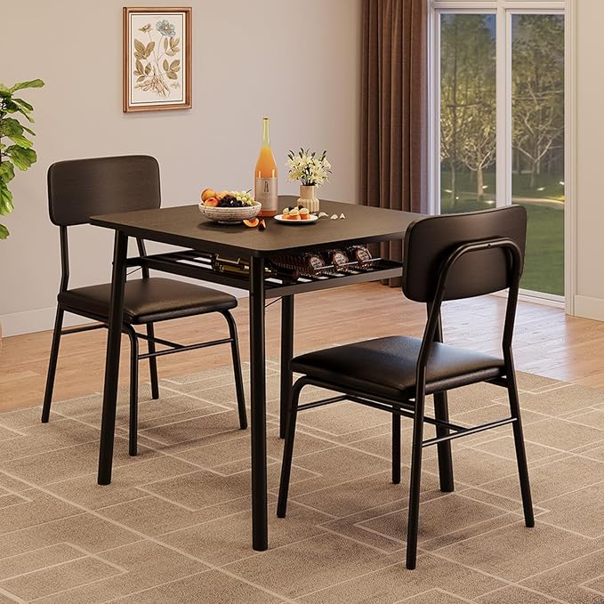IDEALHOUSE 3-Piece Dining Table Set by IDEALHOUSE