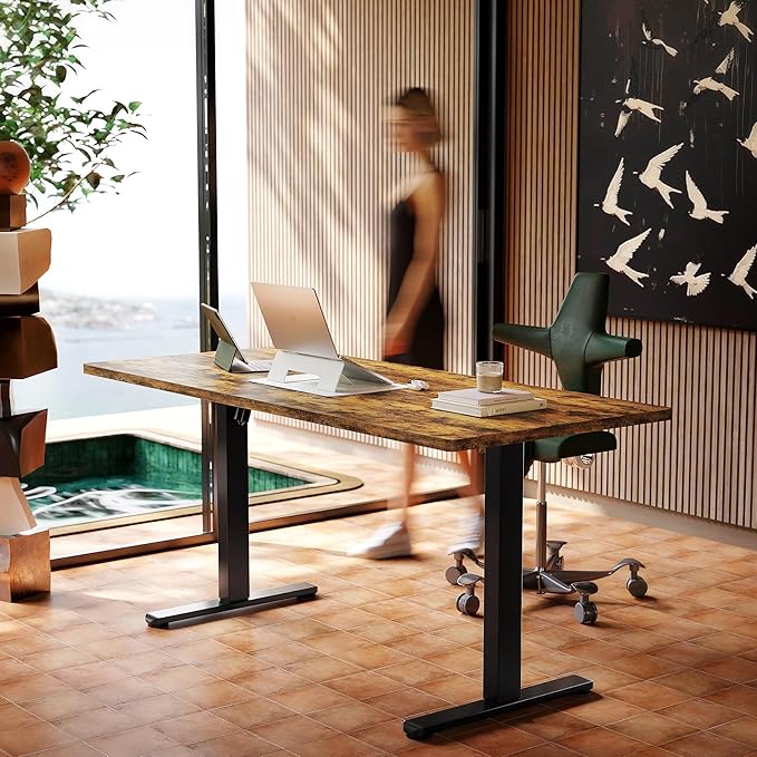 HUANUO 71 x 30 inch Electric Standing Desk Adjustable Height, 4 Memory Height by HUANUO