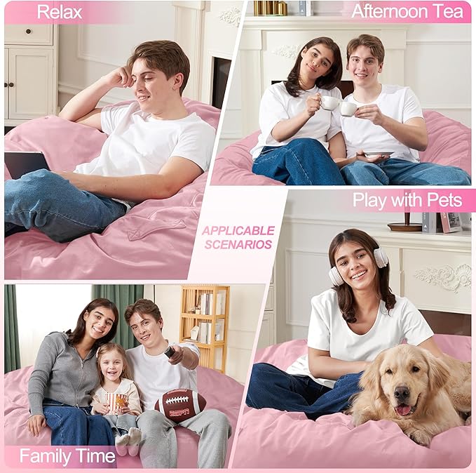 Homguava 5 FT Bean Bag Chair: 5' Bean Bags - Image 5