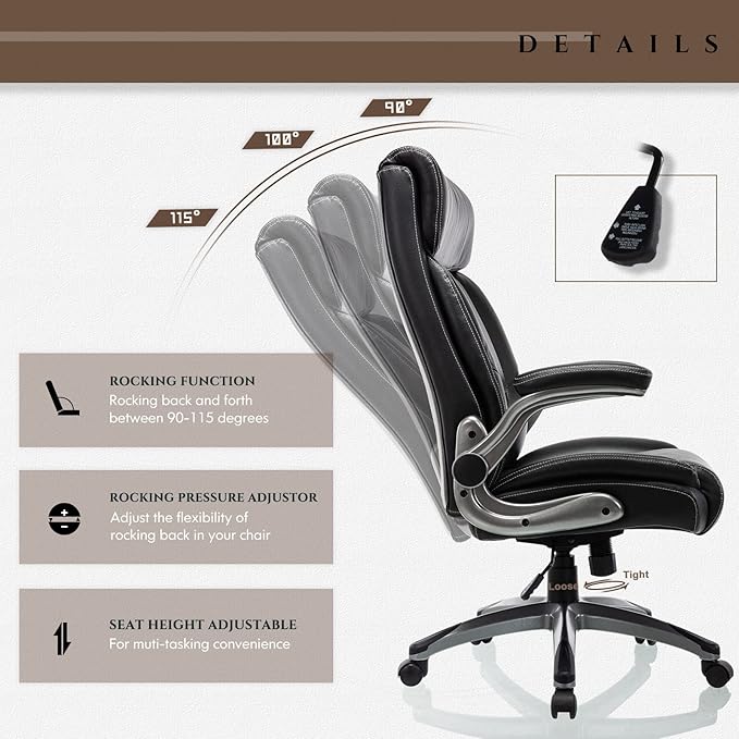 COLAMY Ergonomic Home Office Chair-Adjustable Lumbar Support - Image 4