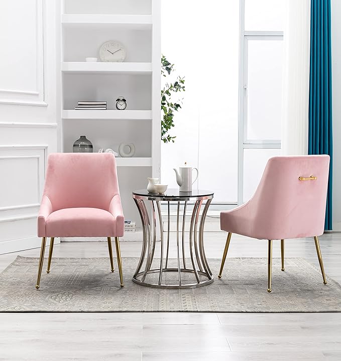 Velvet Dining Chairs Set of 2, Furniture Collection Modern Contemporary - Image 6