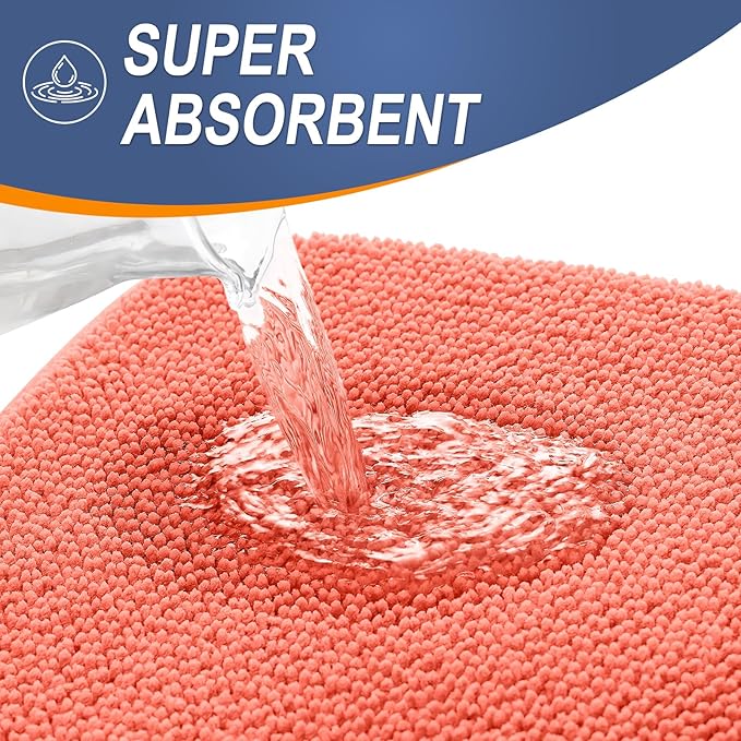 OLANLY Thick Memory Foam Bath Mat Rug 30x20, Extra Soft Absorbent Bathroom Rug - Image 3